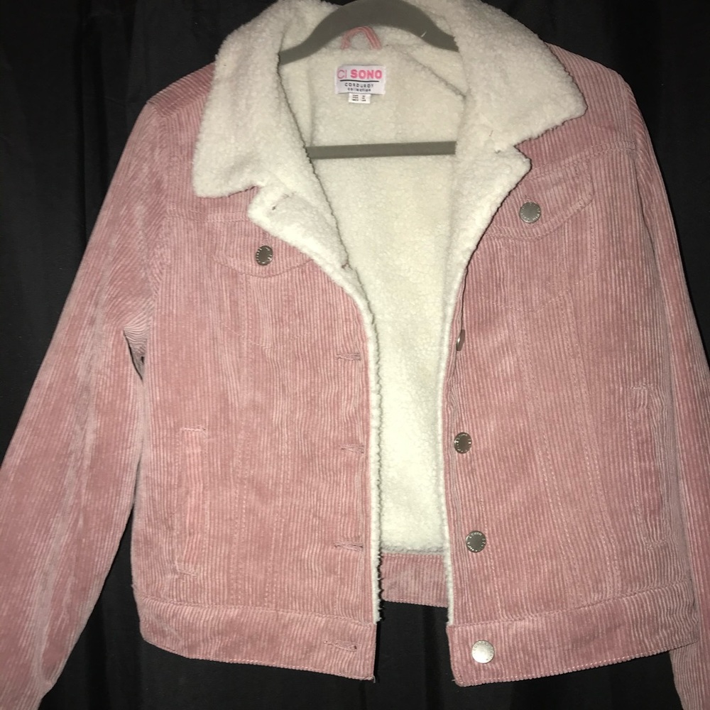 pink corduroy jacket